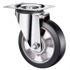 RONEL SCDL 80 HEAVY Поворотная колесная опора, б/г черн. резина. Усиленная (8)